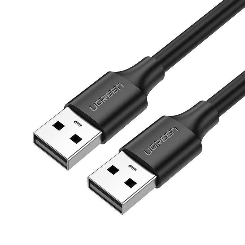 Ugreen kabelis USB 2.0 (vīriešu) - USB 2.0 (vīriešu) 1 m melns (US128 10309)