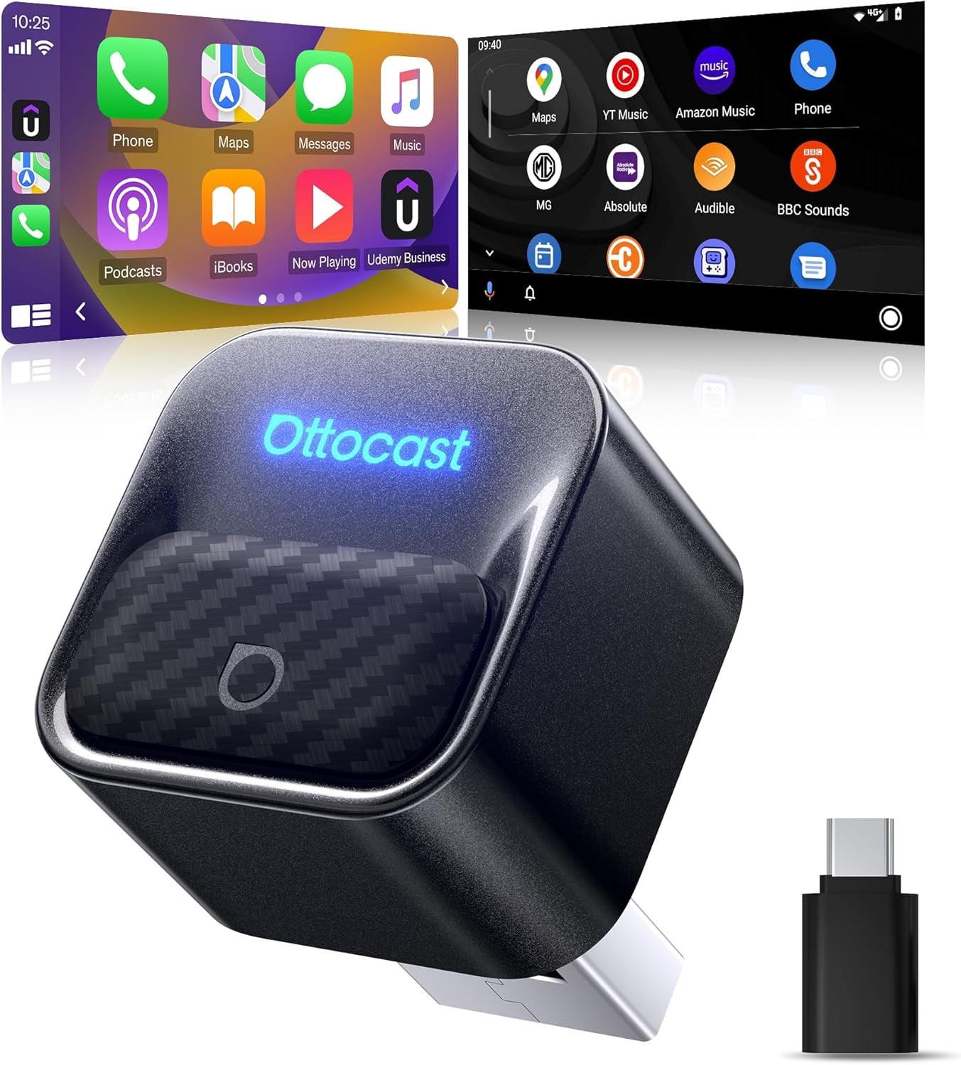 Wireless CarPlay/Android Auto adapter Ottocast Mini Core black CA525-T3