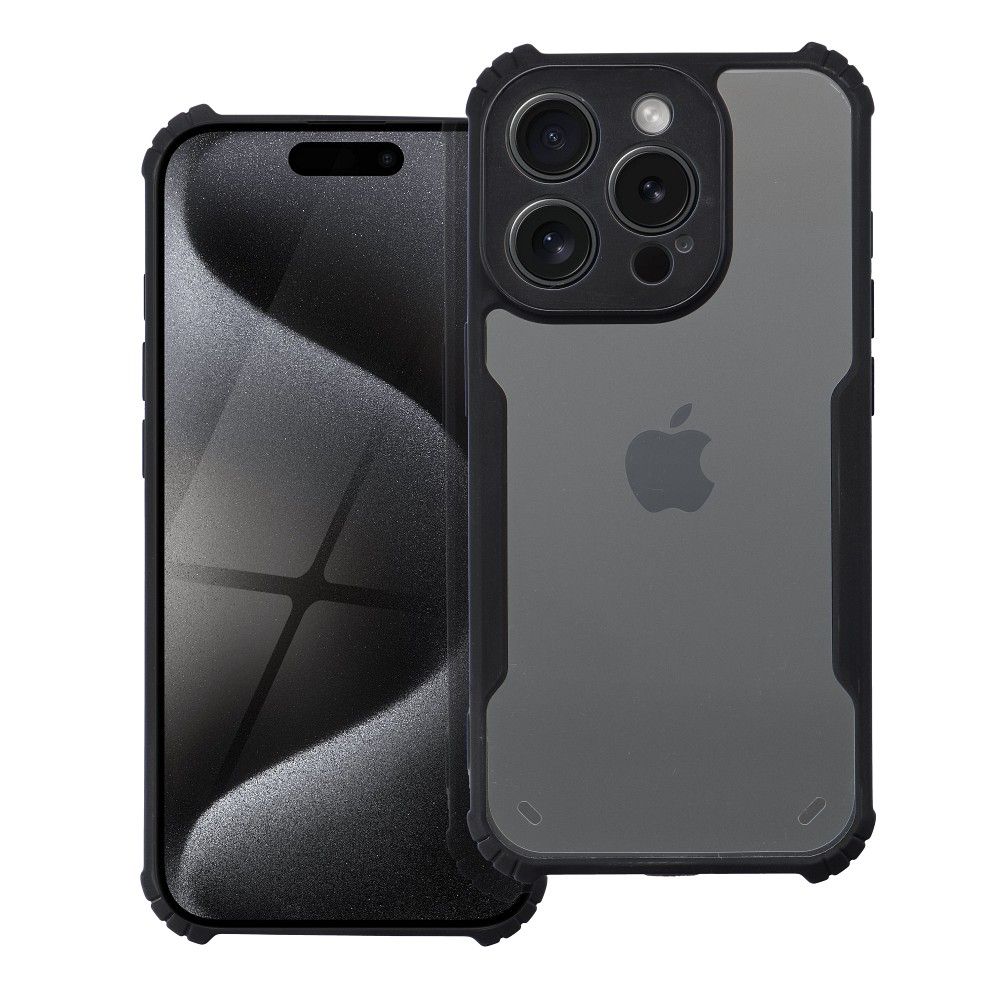 Case for iPhone 17 Pro Max / 18 Pro Max (low camera edge) Anti-Drop black