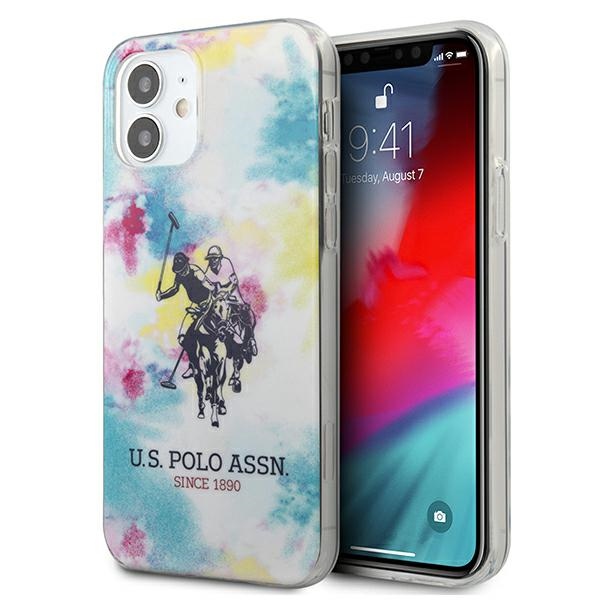 US Polo USHCP12SPCUSML iPhone 12 mini 5,4" viedtālruņa apvalks - daudzkrāsains Tie & Dye Collection
