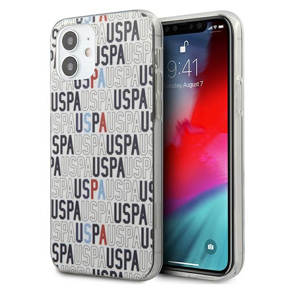 US Polo USHCP12SPCUSPA6 Logo Mania Collection vāciņš ierīcei iPhone 12 mini 5.4", balts