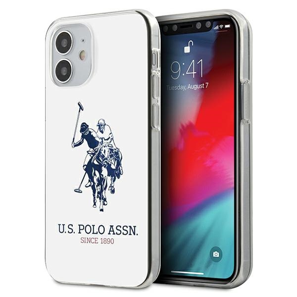 US Polo USHCP12STPUHRWH Shiny Big Logo vāciņš ierīcei iPhone 12 mini 5.4", balts