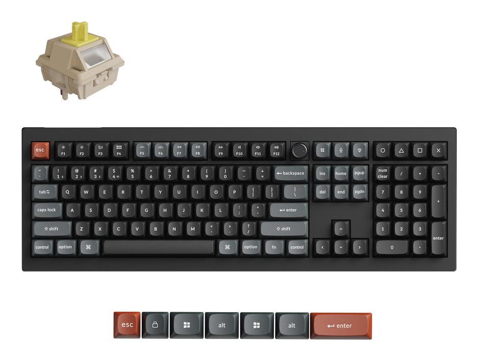 Bezvadu tastatūra KEYCHRON V6 Ultra melna
