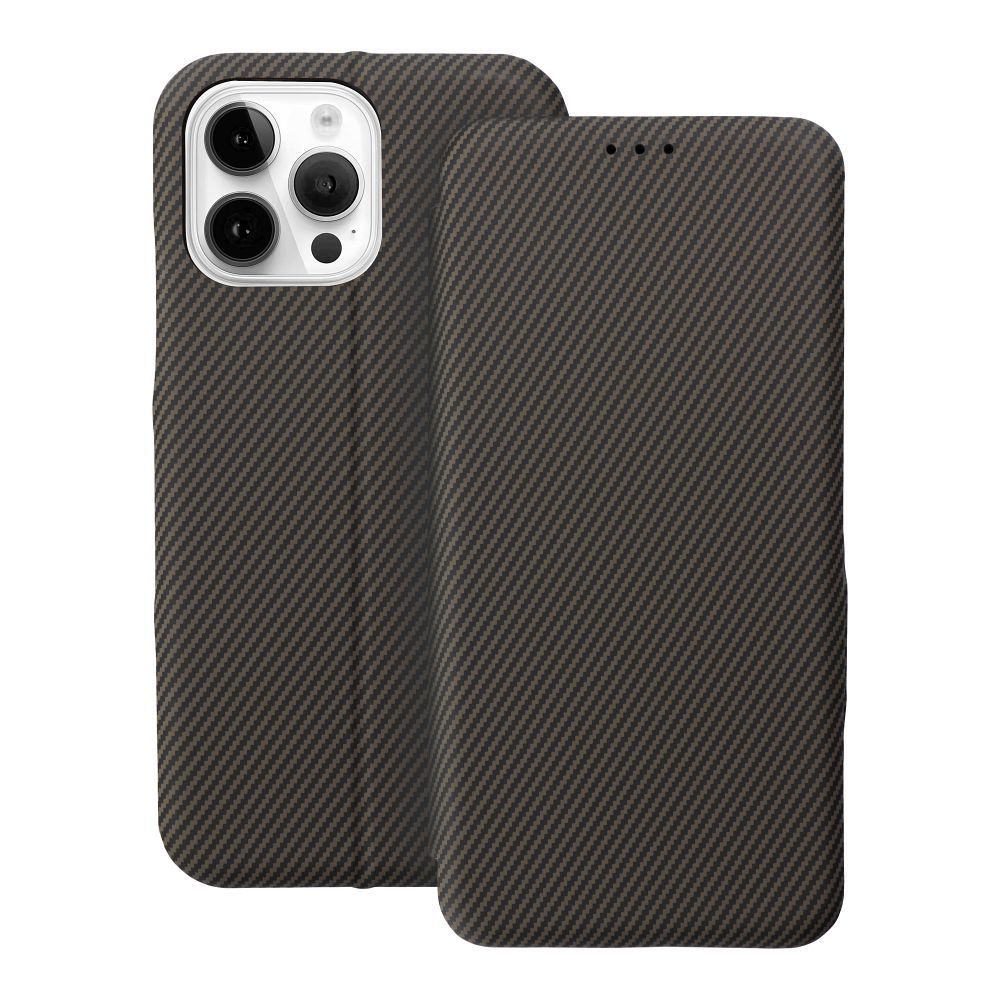 FOLIO sānu magnētiskais grāmatas tipa viedtālruņa apvalks IPHONE 14 PRO MAX brūns