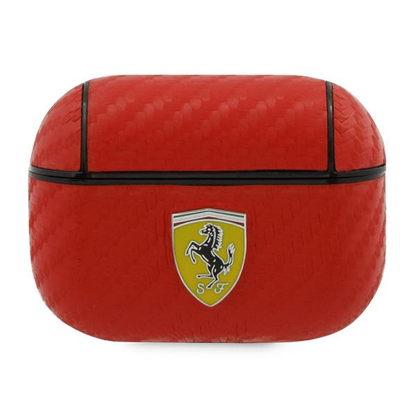 Ferrari FESAPCARE AirPods Pro maciņš sarkans/sarkans On Track PU Carbon