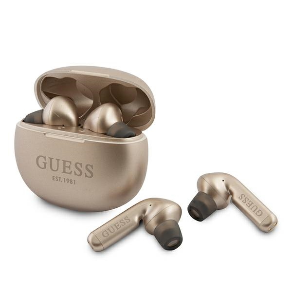 Guess GUTWS1CGO TWS Bluetooth austiņas + zeltaina dokstacija