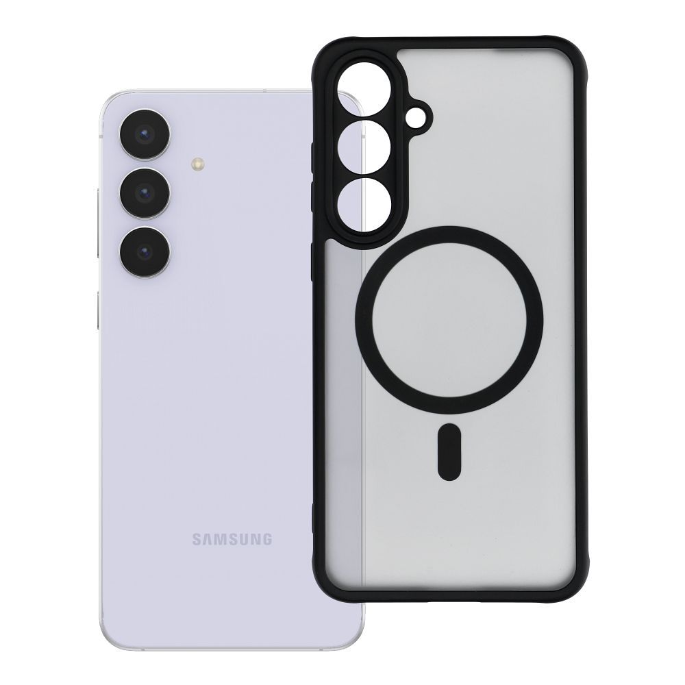 FULL MATTE MAG COVER viedtālruņa apvalks saderīgs ar MagSafe Samsung S25 FE melna