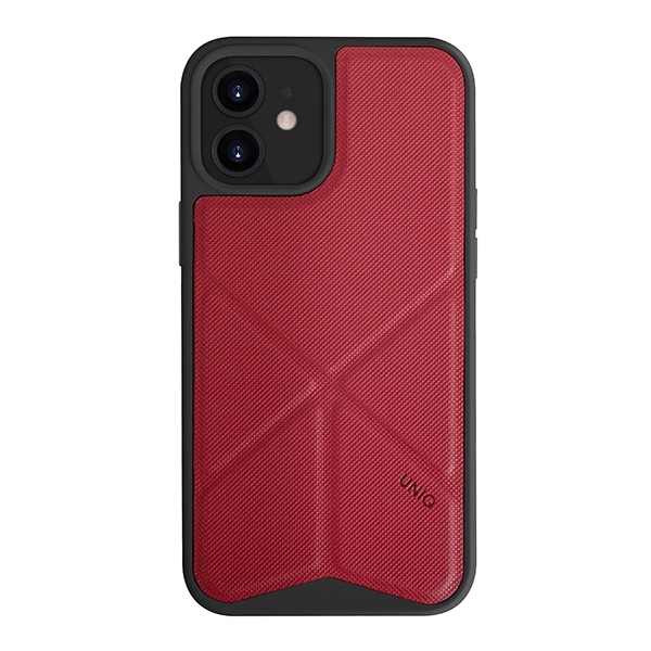 Uniq Transforma apvalks iPhone 12 mini - sarkans
