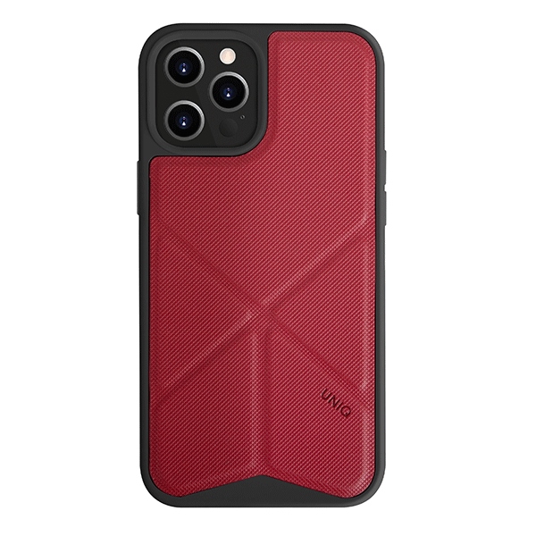 Uniq Transforma viedtālruņa apvalks iPhone 12 Pro Max - sarkans