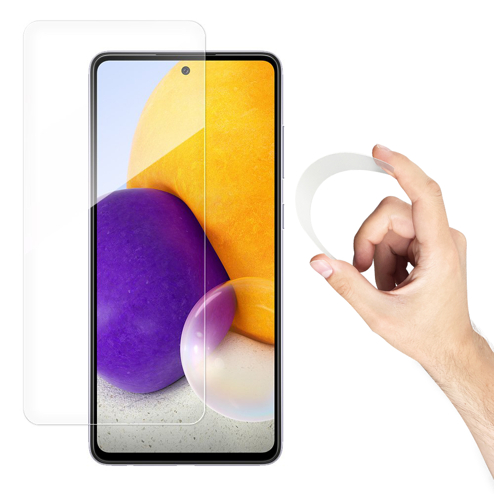 Wozinsky pilna pārklājuma Flexi Nano hibrīda stikls Samsung Galaxy A72 5G