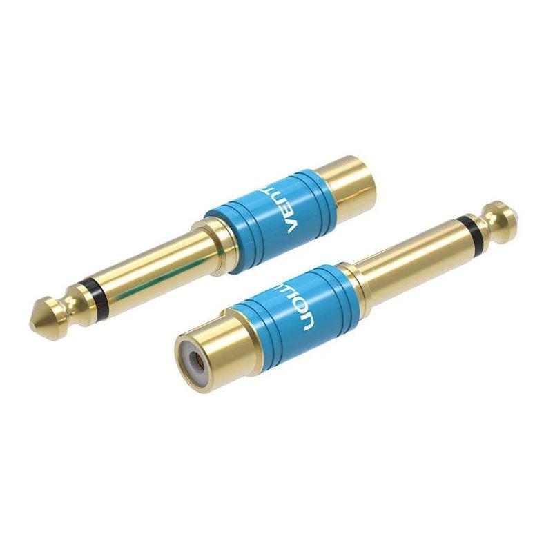 Audio adapteris 6.35mm uz RCA Vention