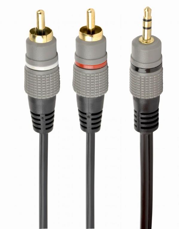 Audio kabelis 3.5mm uz 2RCA 1.5m Gembird