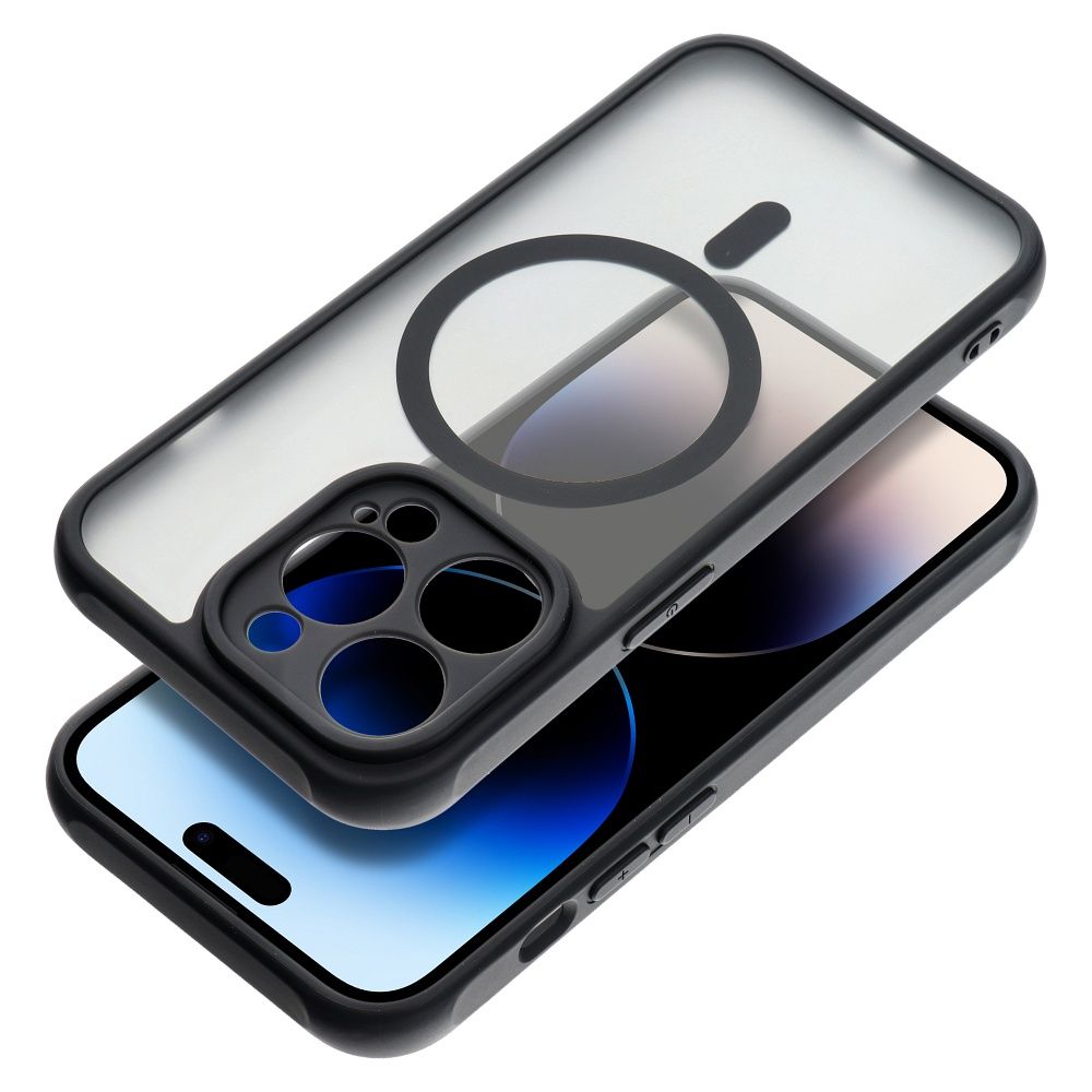 FULL MATTE MAG COVER viedtālruņa apvalks, saderīgs ar MagSafe, paredzēts SAMSUNG S25 EDGE melns