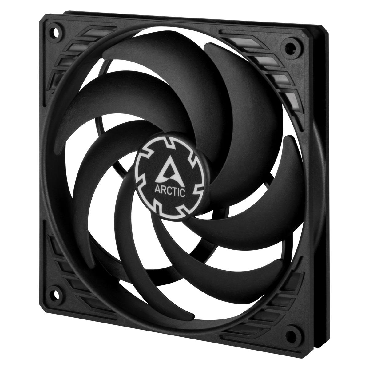 ARCTIC P12 SLIM ar PWM PST Pressure-Optimised Fan, 4-pin, 120mm, Melns