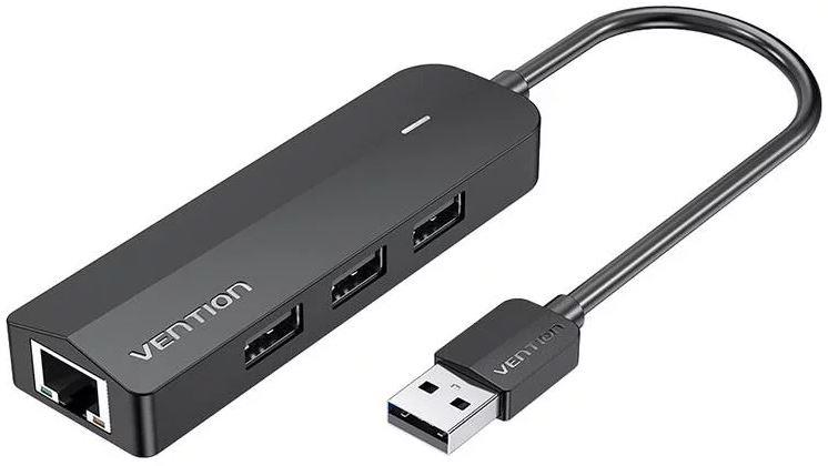 Vention USB2.0 centrmezgls, 3 porti, 0.15m