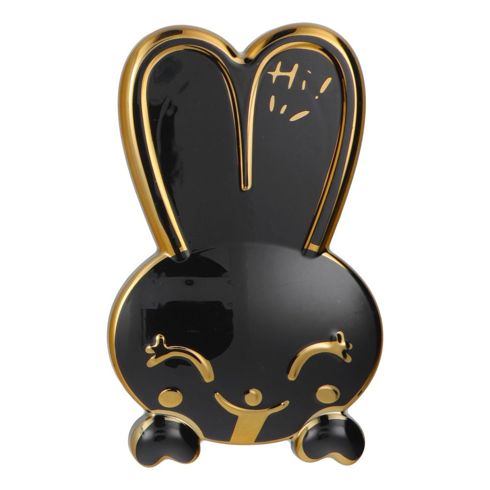 Lipīgs tālruņa statīvs RABBIT - melns