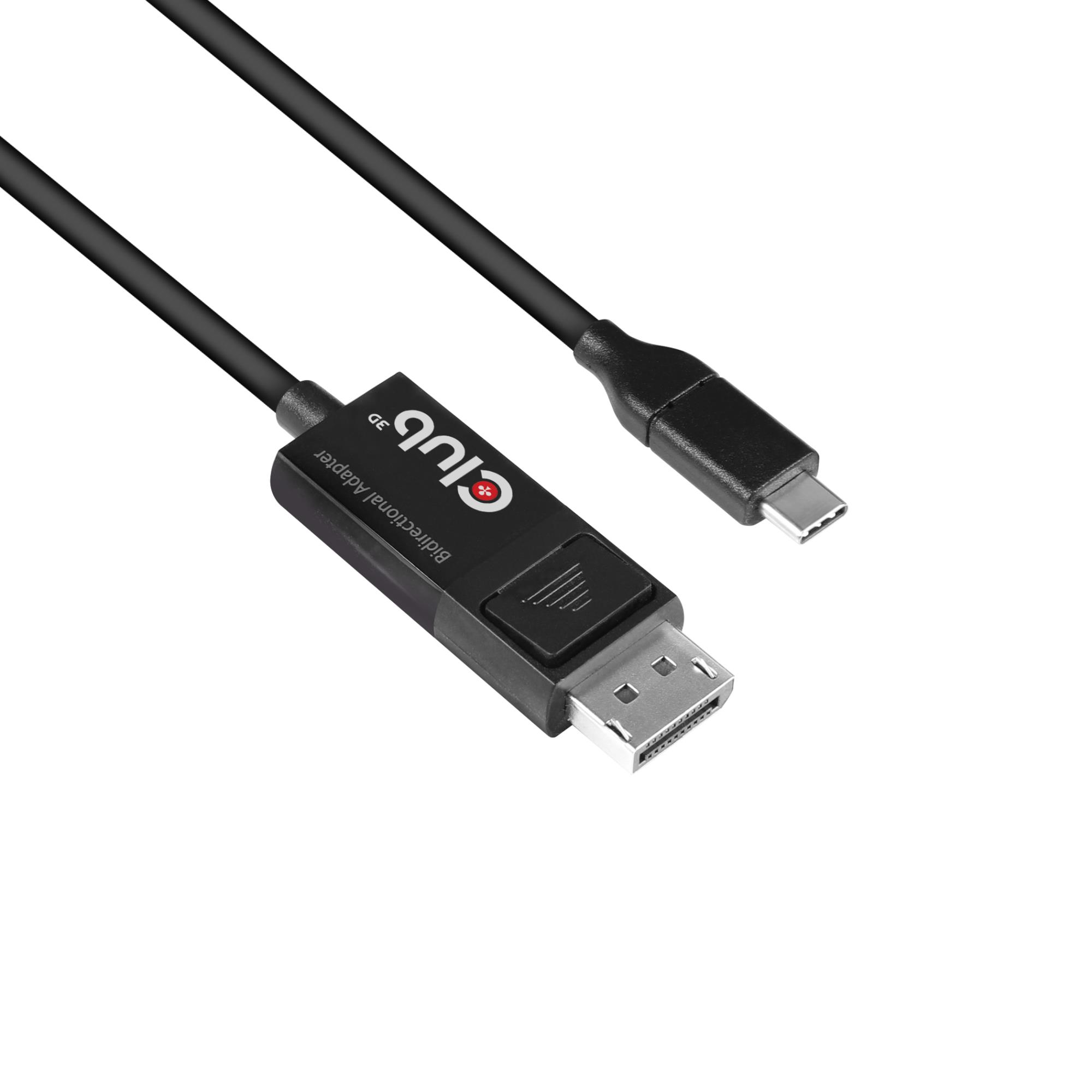 Kabelis USB-C uz DP 1.8M M/M CAC-1557 Club3D
