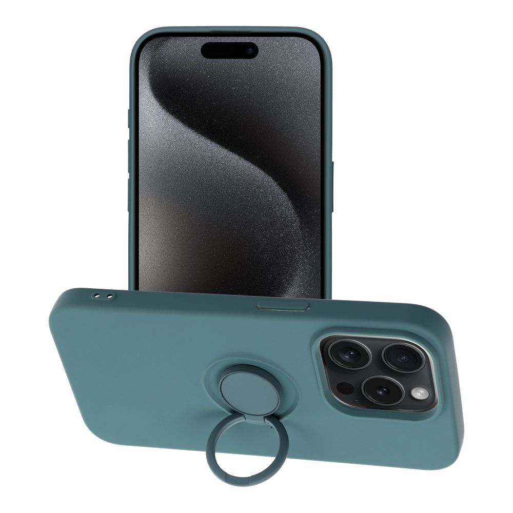SILIKONA GREDZENS viedtālruņa apvalks IPHONE 15 Pro zaļš