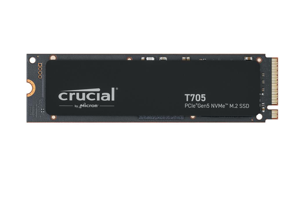 SSD disks CRUCIAL T705 4TB M.2 PCIe Gen5 NVMe rakstīšana 12600 MB/s lasīšana 14100 MB/s