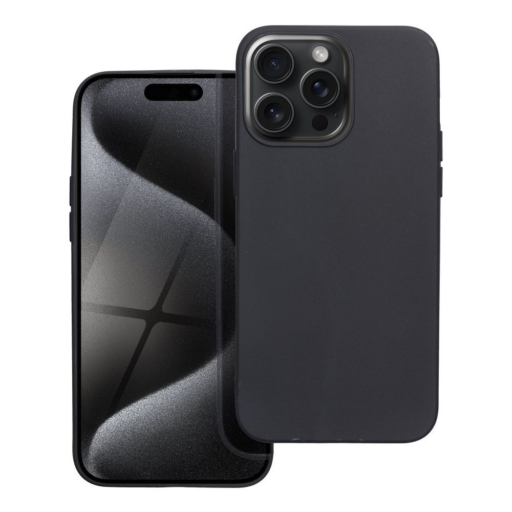 MATT viedtālruņa apvalks IPHONE 15 Pro melna