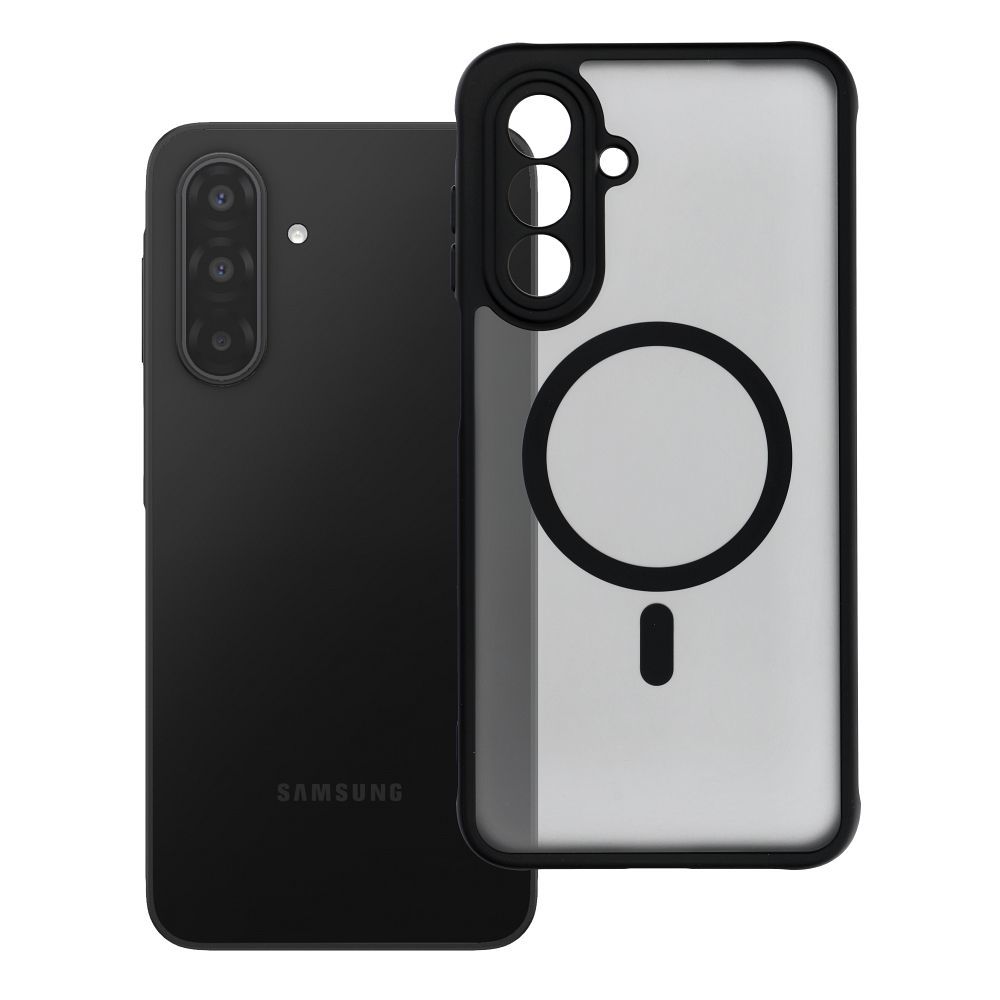 FULL MATTE MAG COVER viedtālruņa apvalks saderīgs ar MagSafe Samsung A17 melna