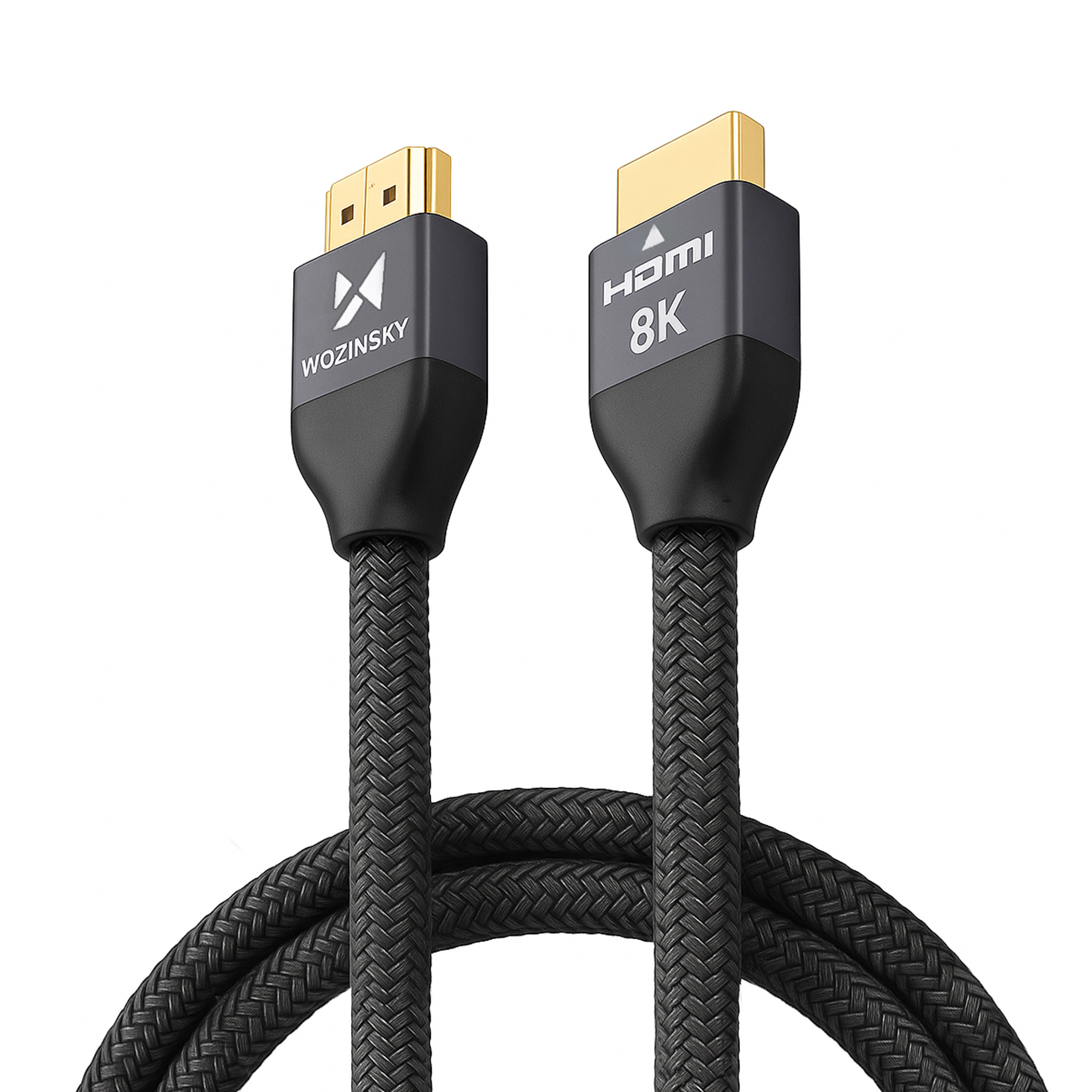 Kabelis (m) HDMI 2.1 8K 60 Hz 48 Gbps / 4K 120 Hz / 2K 144 Hz 2 m sudrabains (m) (WHDMI-20)