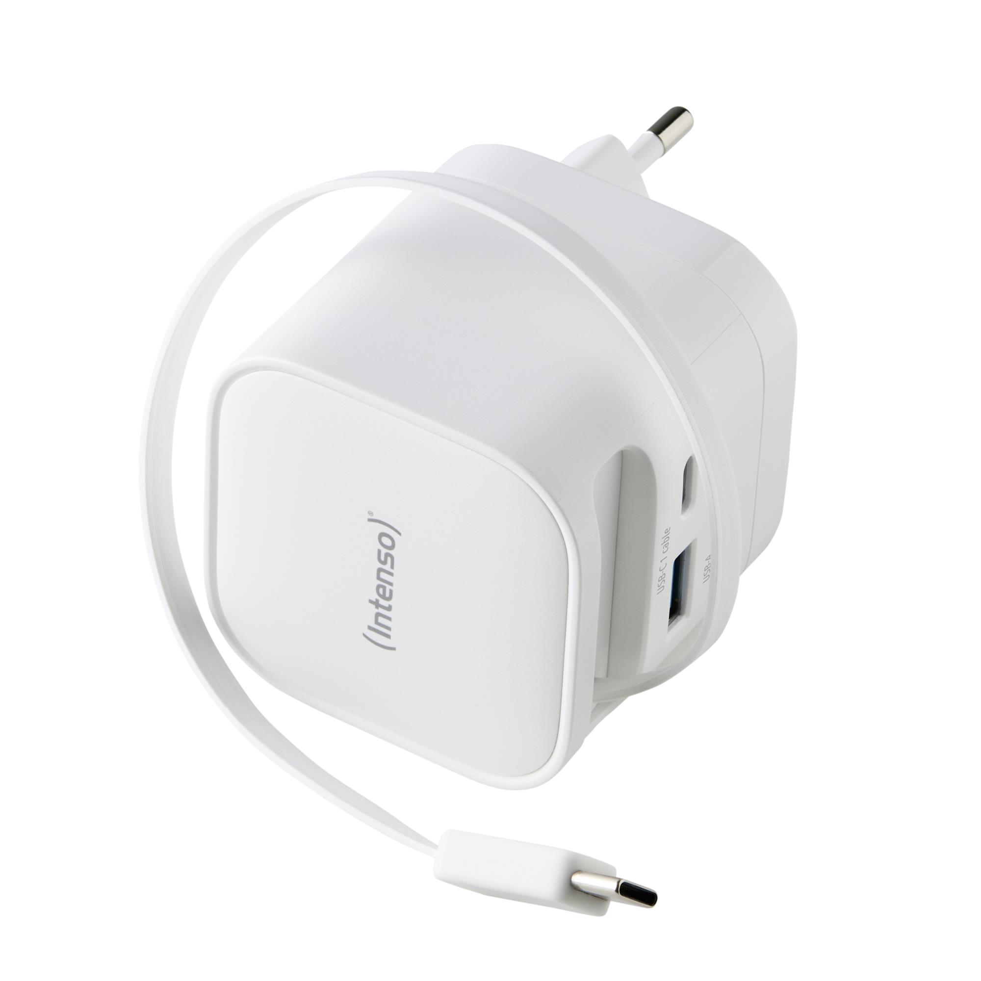 Intenso 7806522 barošanas adapteris 1xUSB-A 1xUSB-C melns