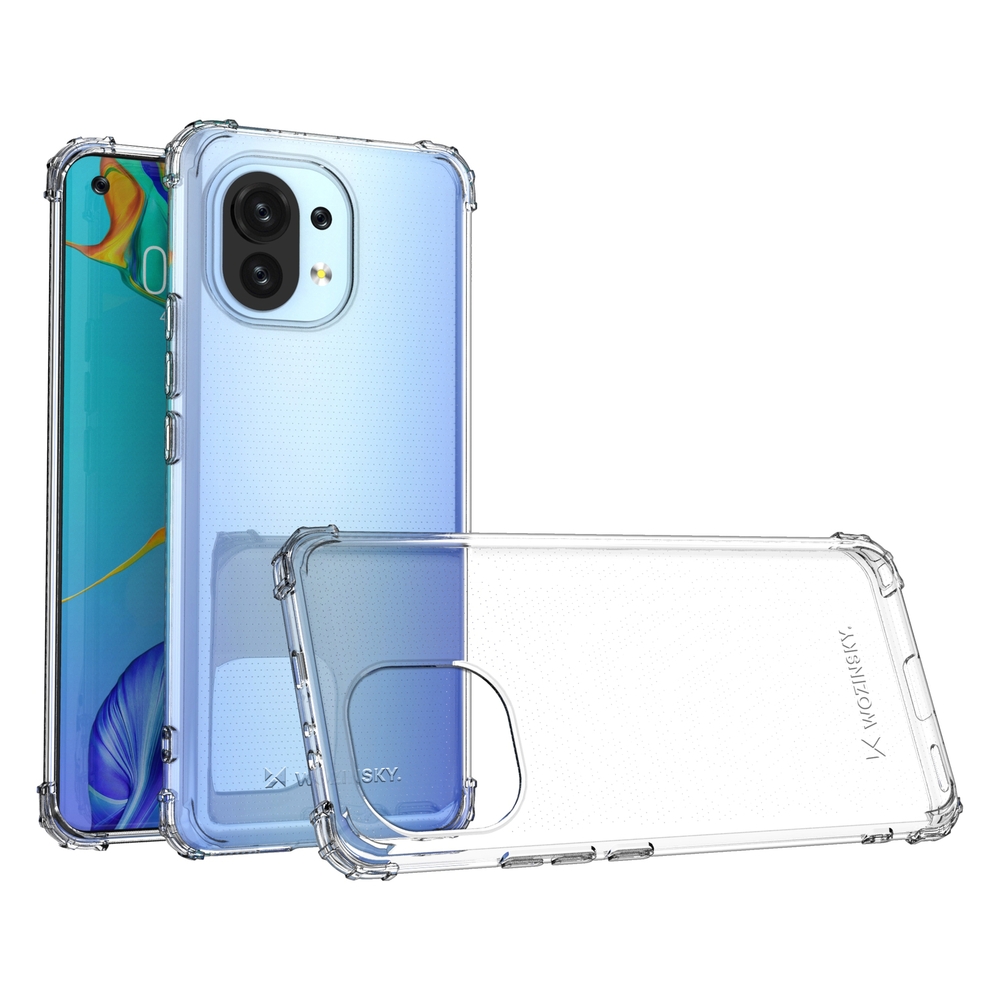 Wozinsky Anti Shock izturīgais vāciņš ar militārā līmeņa aizsardzību priekš Xiaomi Mi 11, caurspīdīgs