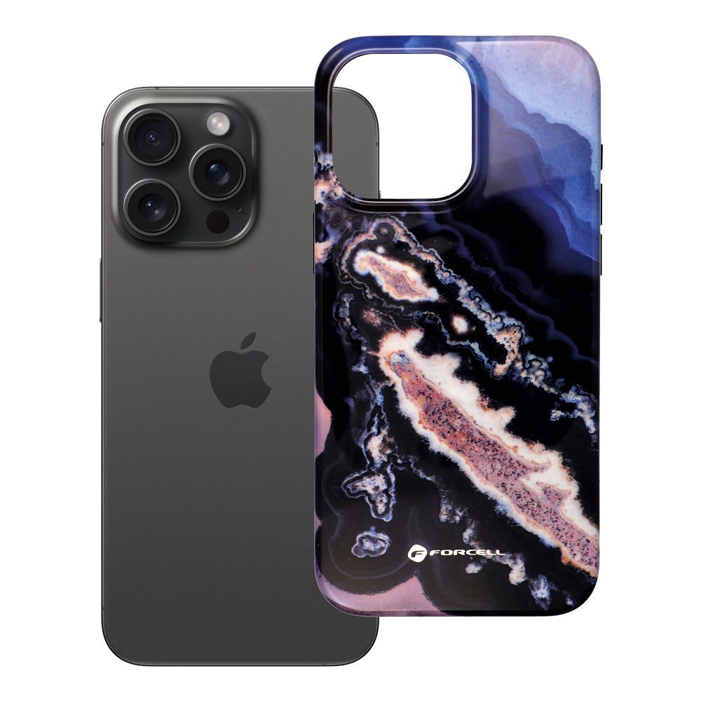 Case for iPhone 15 PRO MAX Forcell F-Protect Mirage compatible with Magsafe Military Drop-Test gold island