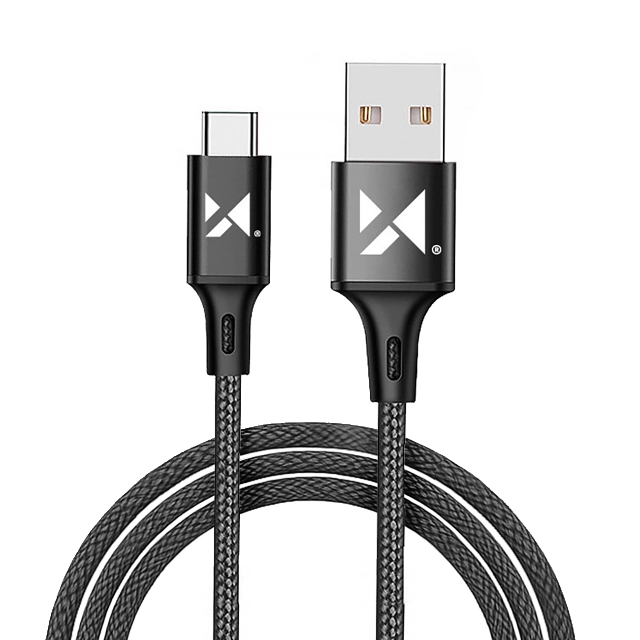Wozinsky kabelis USB - USB Type-C 2,4A 2m melns (WUC-C2B)