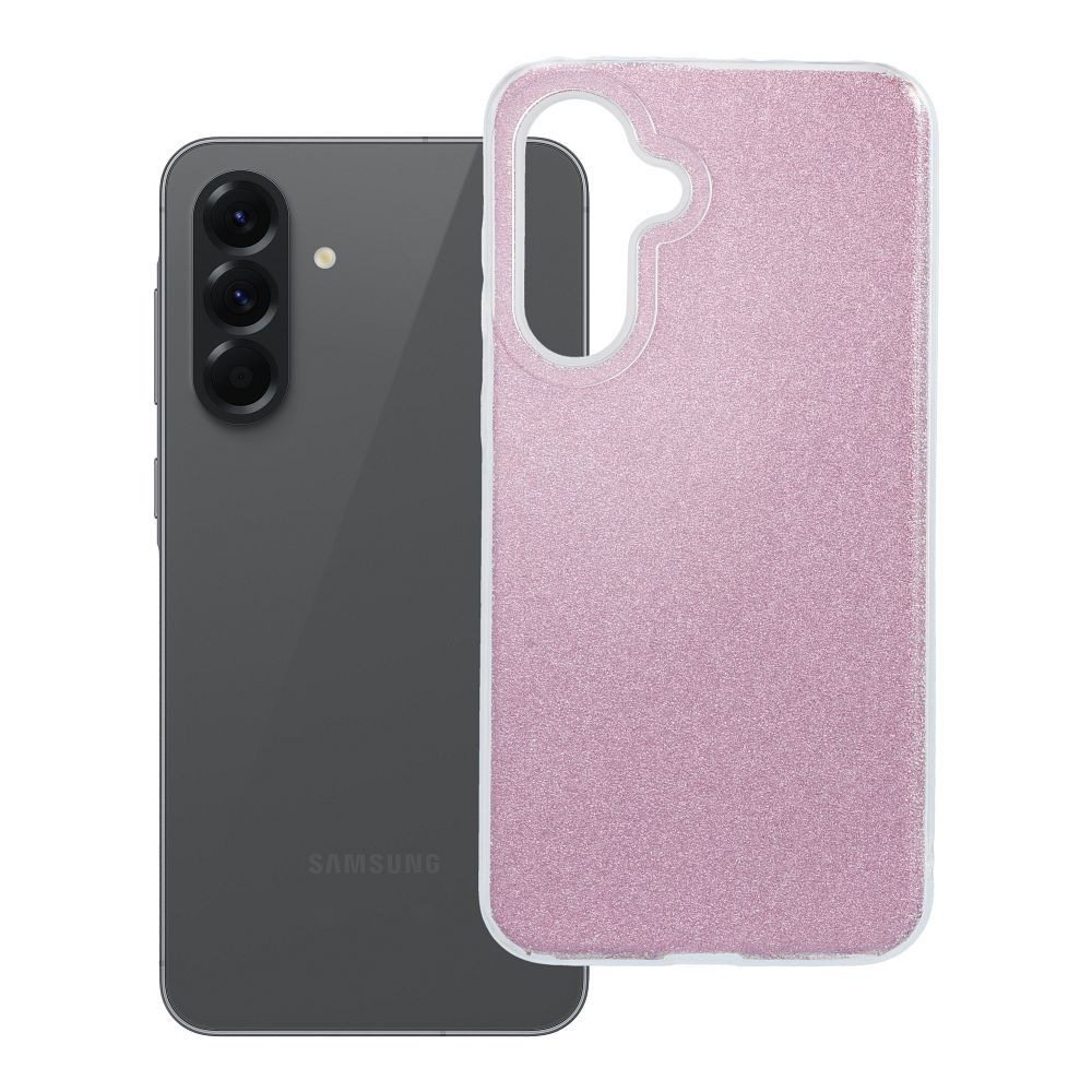 Spīdīgs viedtālruņa apvalks SAMSUNG A56 5G rozains