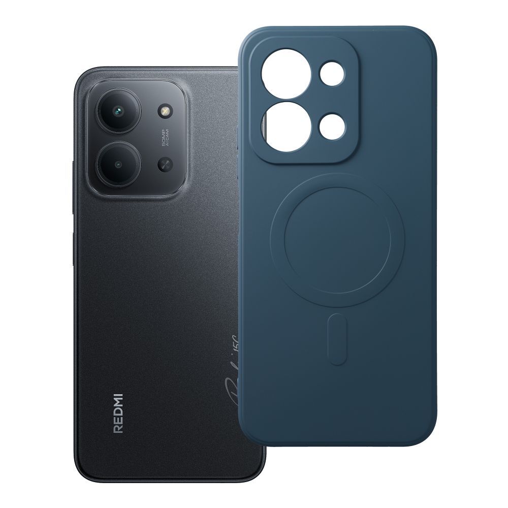 SILICONE MAG APVALKS saderīgs ar MagSafe XIAOMI Redmi 15C zila
