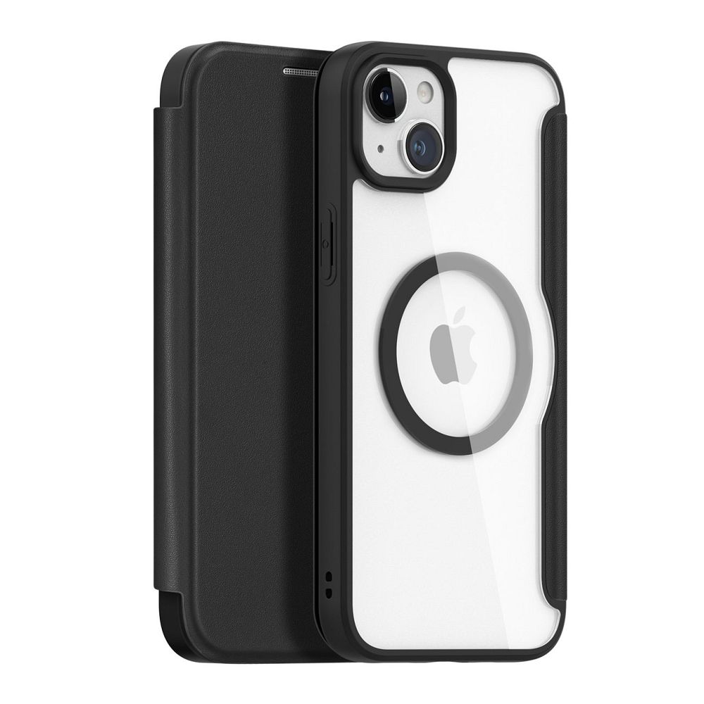 Dux Ducis Skin X Pro Magnētiskais Atveramais MagSafe apvalks iPhone 15 Plus - melns