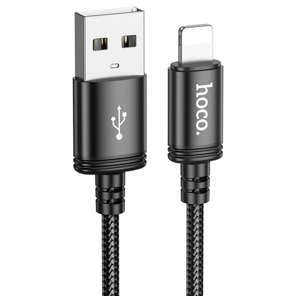 Kabelis USB-A uz Lightning Hoco 2,4A 3 m X91 melns