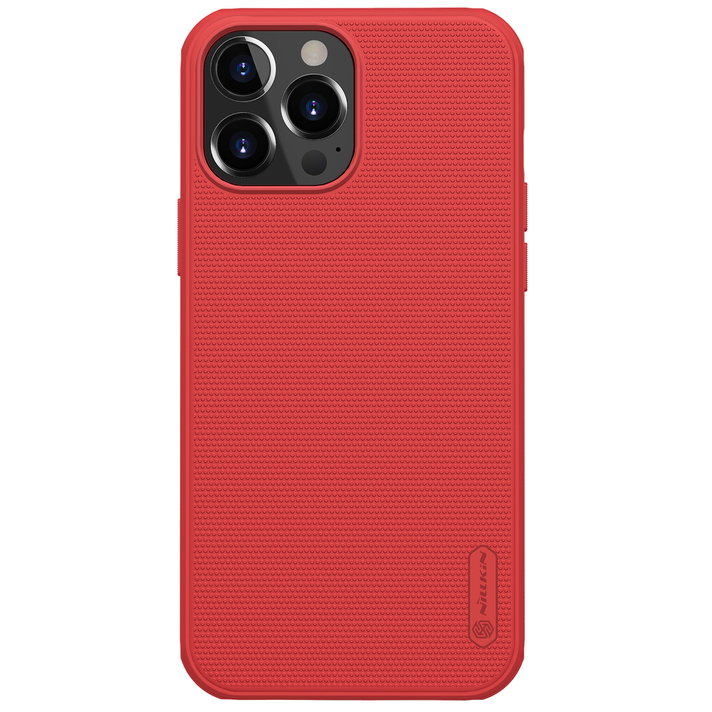 Nillkin Super Frosted Shield Pro vāciņš ierīcei iPhone 13 Pro Max, izturīgs, sarkans