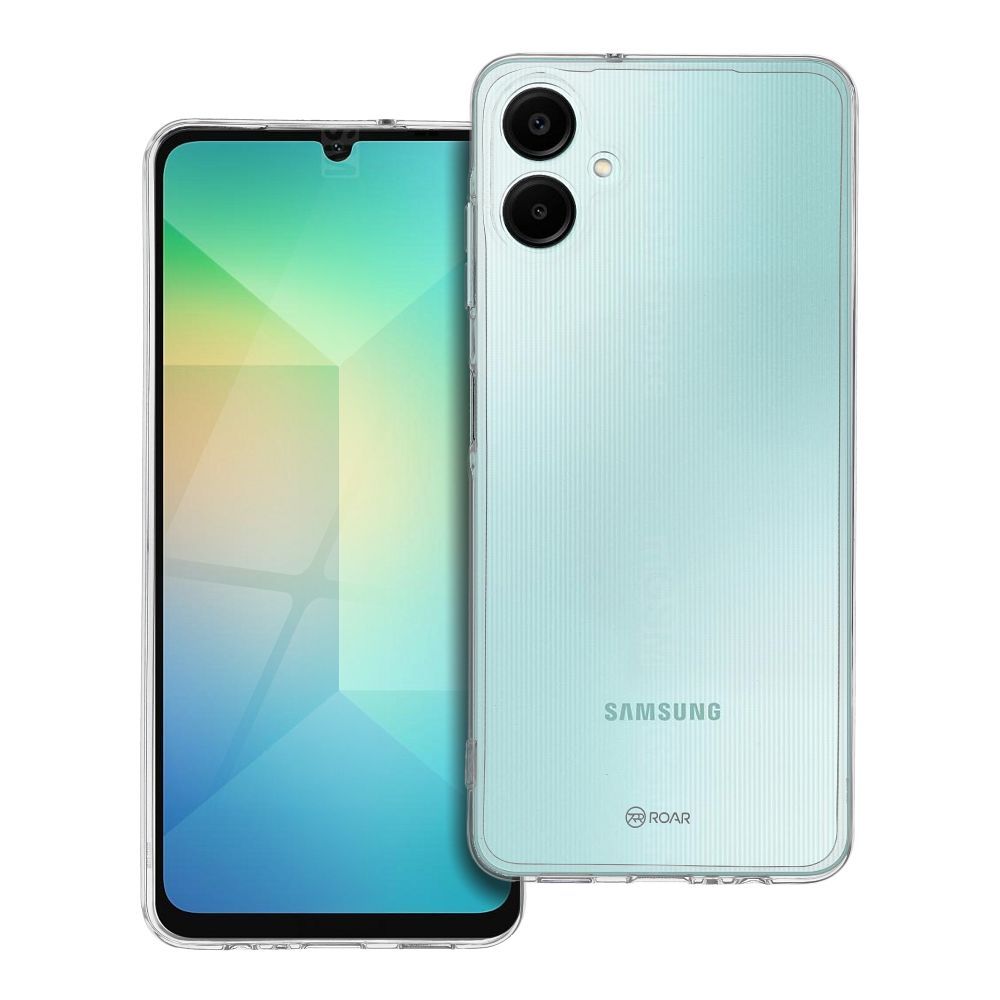 ROAR viedtālruņa apvalks JELLY SAMSUNG A06 - caurspīdīgs