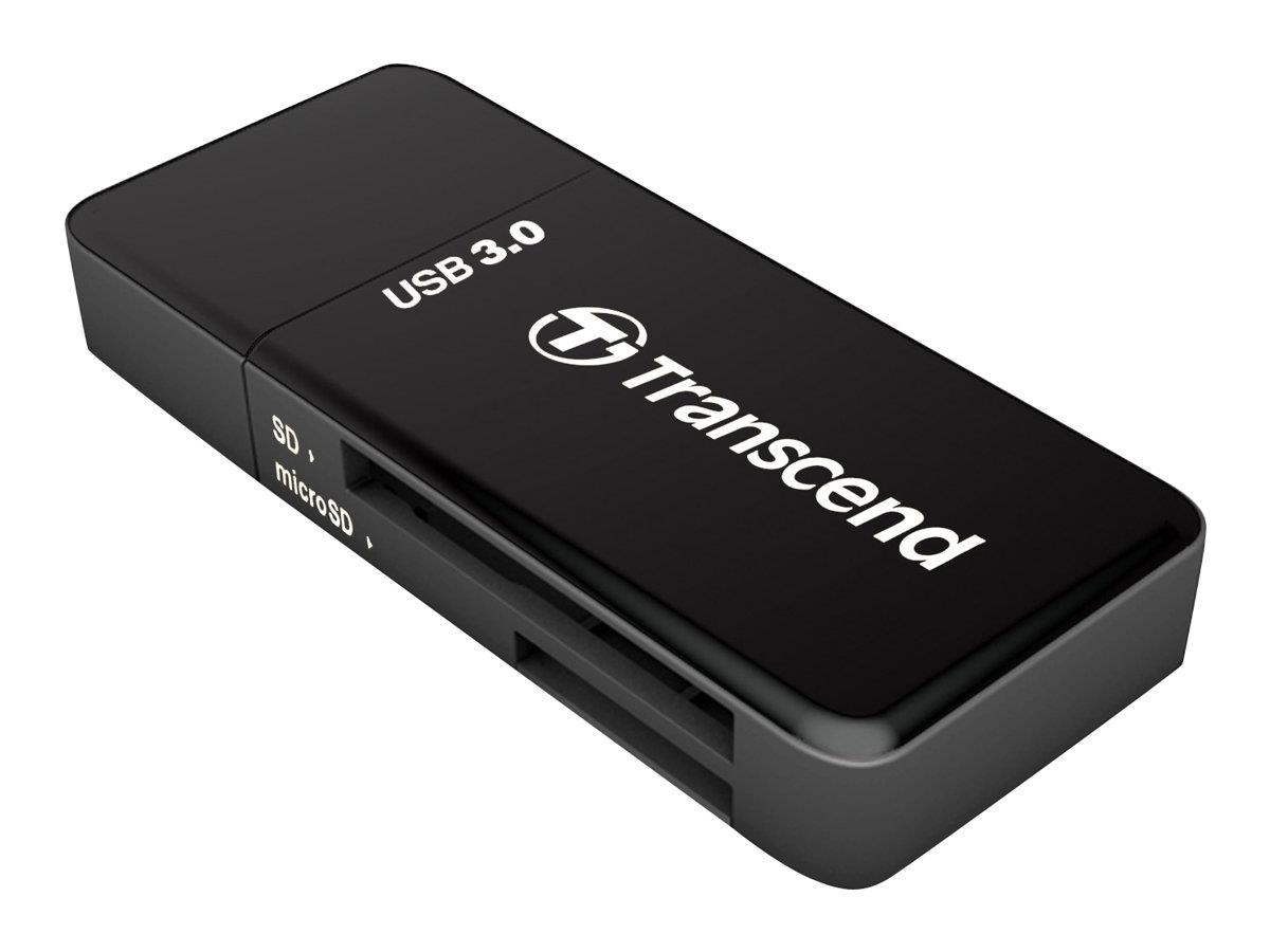 Transcend USB 3.0 atmiņas karšu lasītājs melns TS-RDF5K