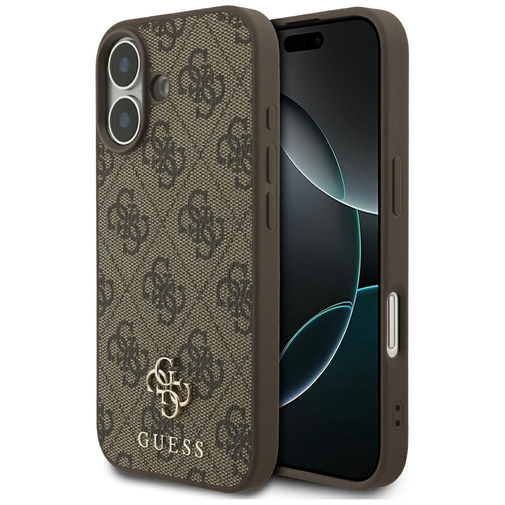 GUESS viedtālruņa apvalks IPHONE 17, saderīgs ar MagSafe GUHMP17SP4SM4MW (PU 4G Small 4G un Classic), brūns