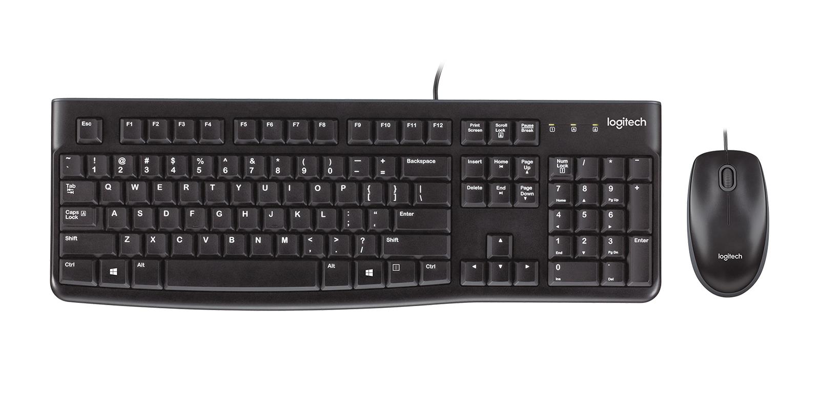 Logitech MK120 tastatūra + pele komplekts melns 920-002562
