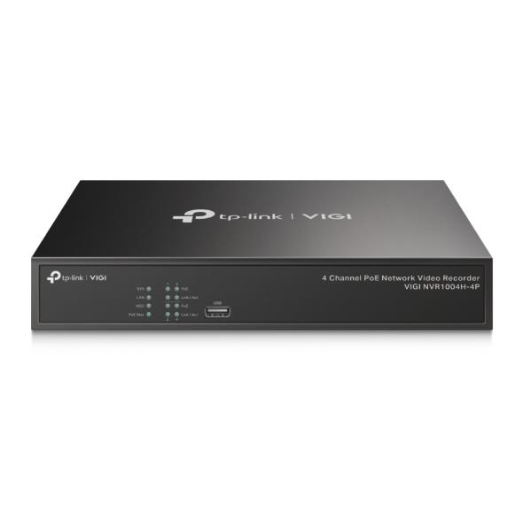 TP-Link Vigi 4 kanālu PoE+ tīkla video ierakstītājs NVR1004H-4P