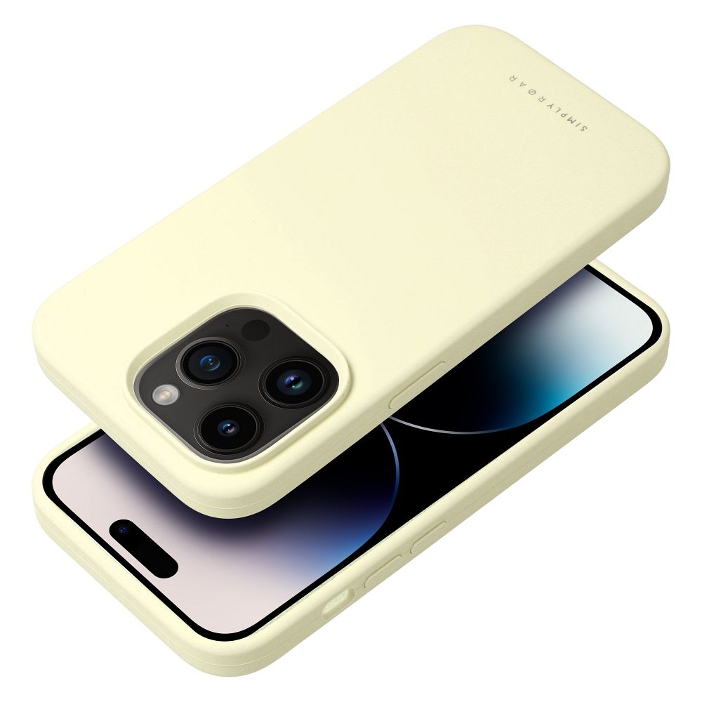 Roar Cloud Skin silikona maciņš iPhone 15 Pro Light Yellow