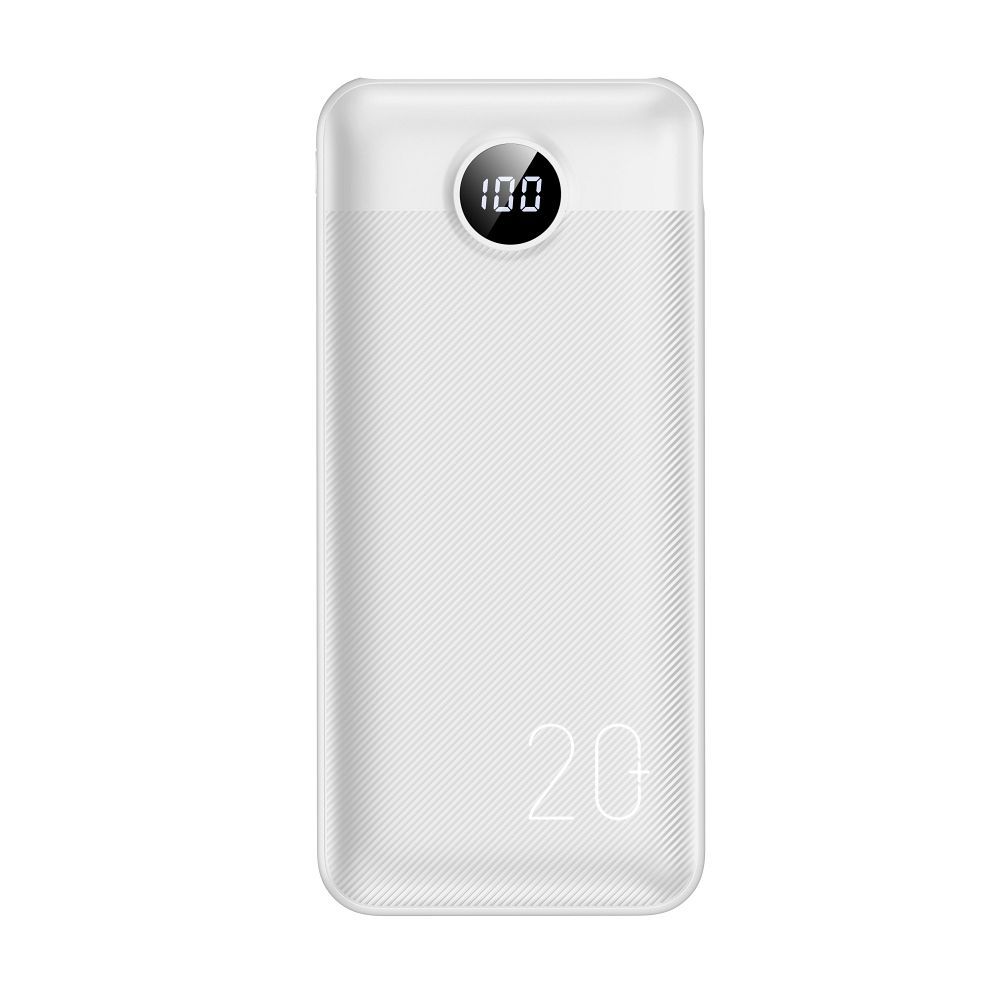 VEGER portatīvais lādētājs 20000 mAh PD QC3.0 2A20W L20S (VP2039PD / W2039PD) balts