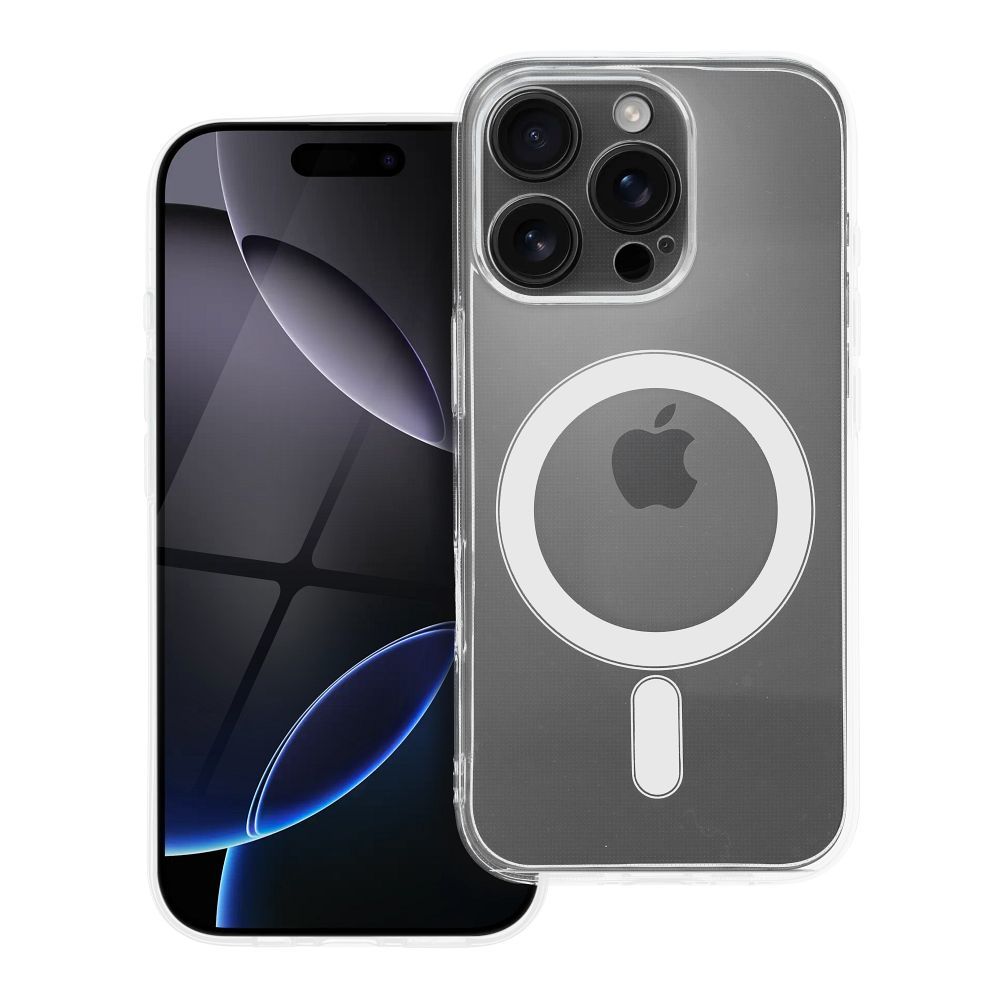 Viedtālruņa apvalks (m) IPHONE 15 Pro 2 mm ar MagSafe (kameras aizsardzība) caurspīdīgs (m)