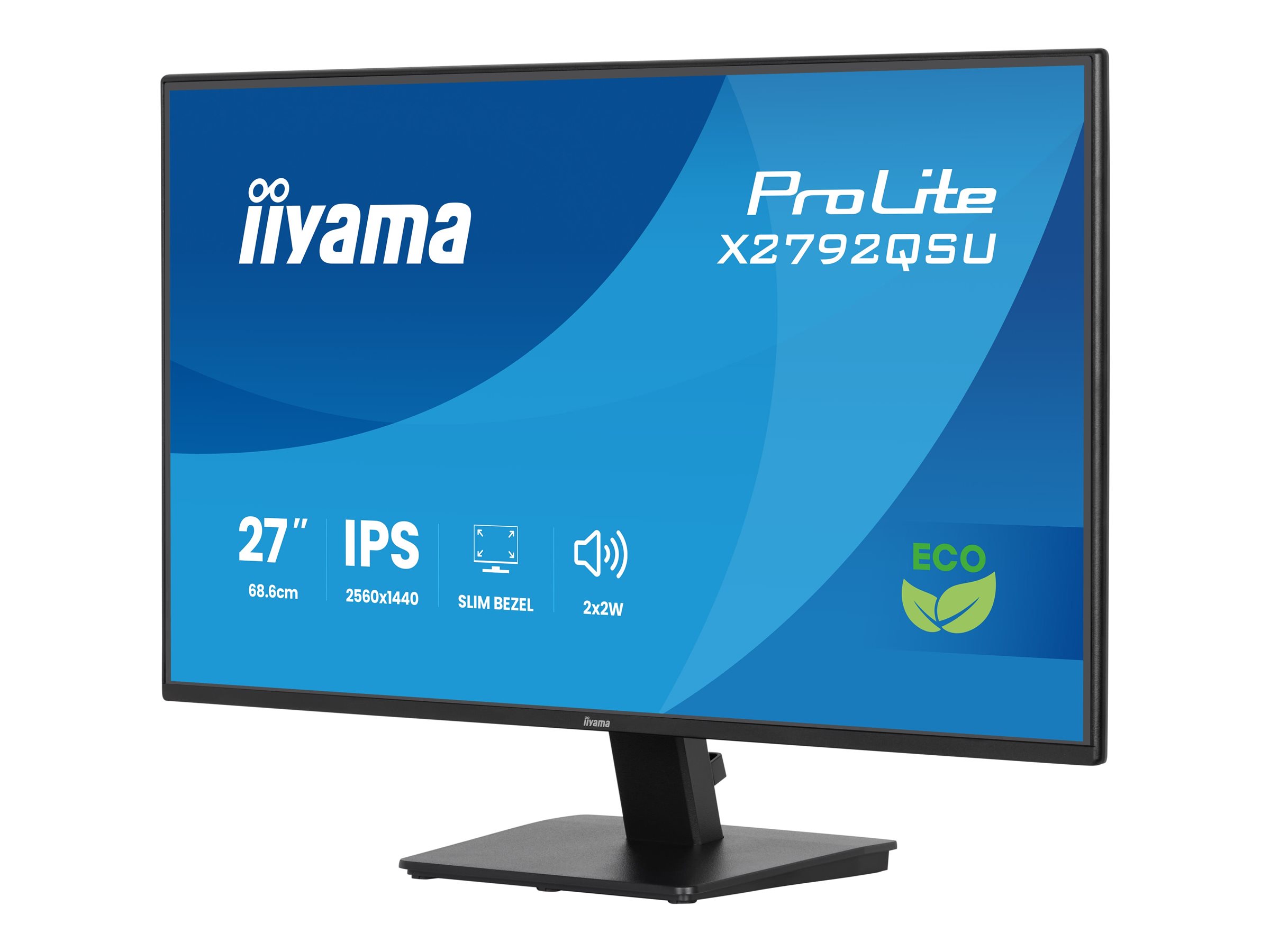IIYAMA X2792QSU-B1 27 collu IPS monitors bez rāmja