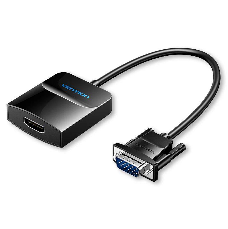 Pārveidotājs HDMI uz VGA ar USB audio 0.15m Vention