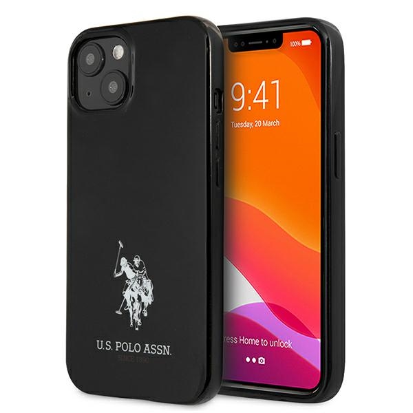 US Polo USHCP13SUMHK iPhone 13 mini 5.4" melns/melns cietais apvalks Horses Logo
