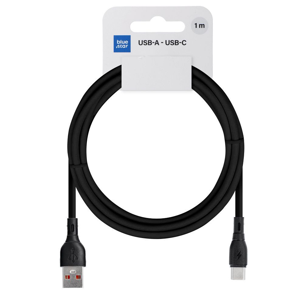 Kabelis BLUE STAR ECO USB A uz Type-C PJ68-25-3 1 m melns
