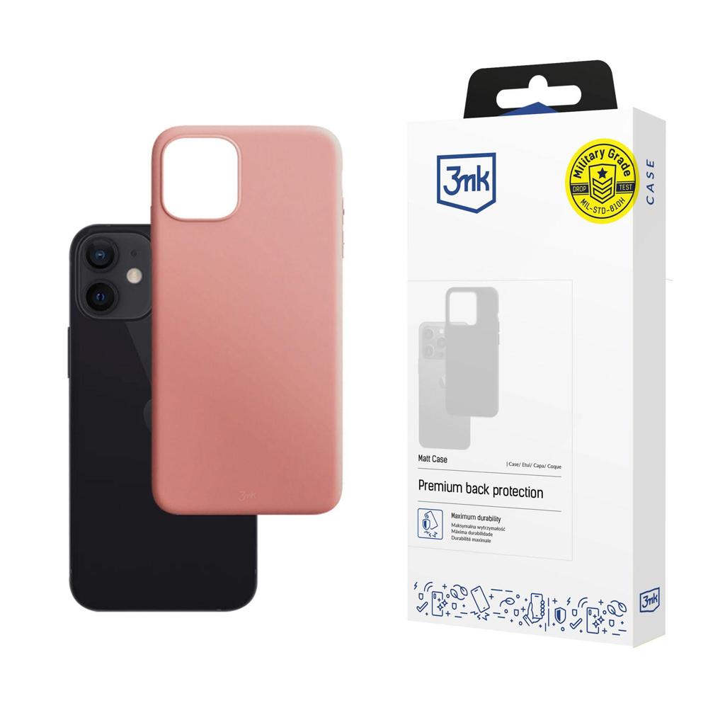 3mk Matt Case matēts maciņš iPhone 12 mini - rozā