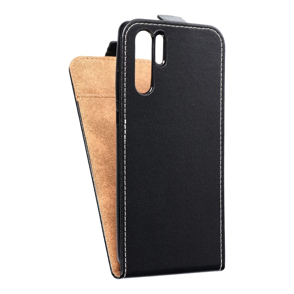 Vertical flip case for Huawei P30 PRO Slim Flexi Fresh czarne
