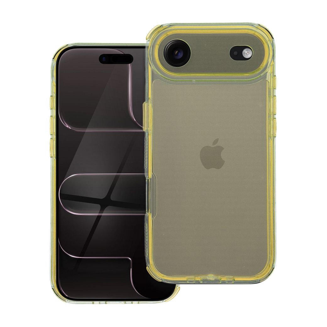 MATRIX CLEAR viedtālruņa apvalks IPHONE 17 Air dzeltens